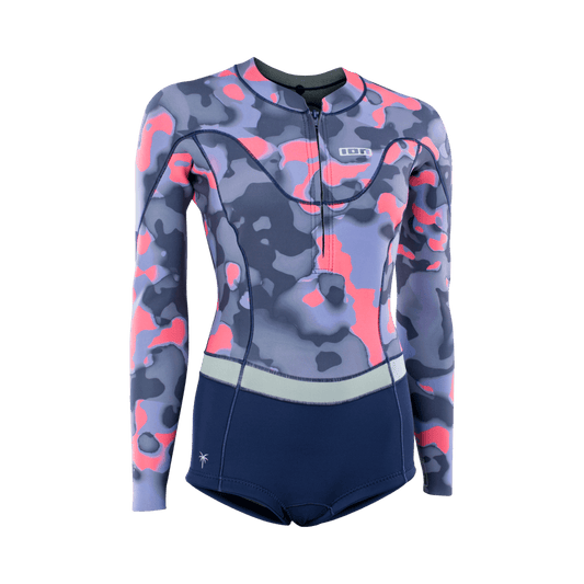 ION Women Wetsuit Amaze Hot Shorty 1.5 Longsleeve Front Zip 2023